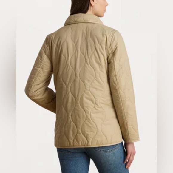 Lauren Ralph Lauren Black Label Onion Quilted Jacket in Natural Medium - Picture 14 of 16